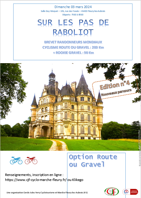 Sur les Pas de Raboliot BRM200 gravel and rookie 90 km gravel
